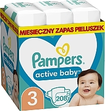 Kup Pieluchy Active Baby Rozmiar 3 (Midi) 6-10 kg, 208 szt. - Pampers