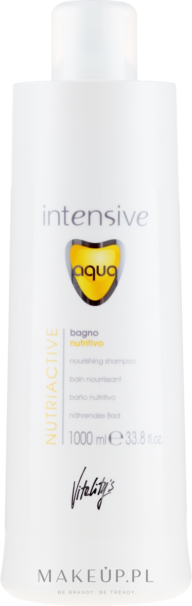 Odżywczy szampon do włosów suchych - Vitality’s Intensive Aqua Nourishing Shampoo — Zdjęcie 1000 ml