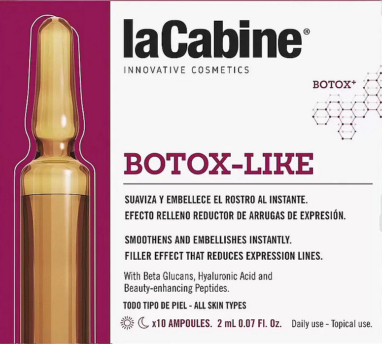 Skoncentrowane serum w ampułkach z efektem botoksu - La Cabine Botox Like Ampoules — Zdjęcie N1
