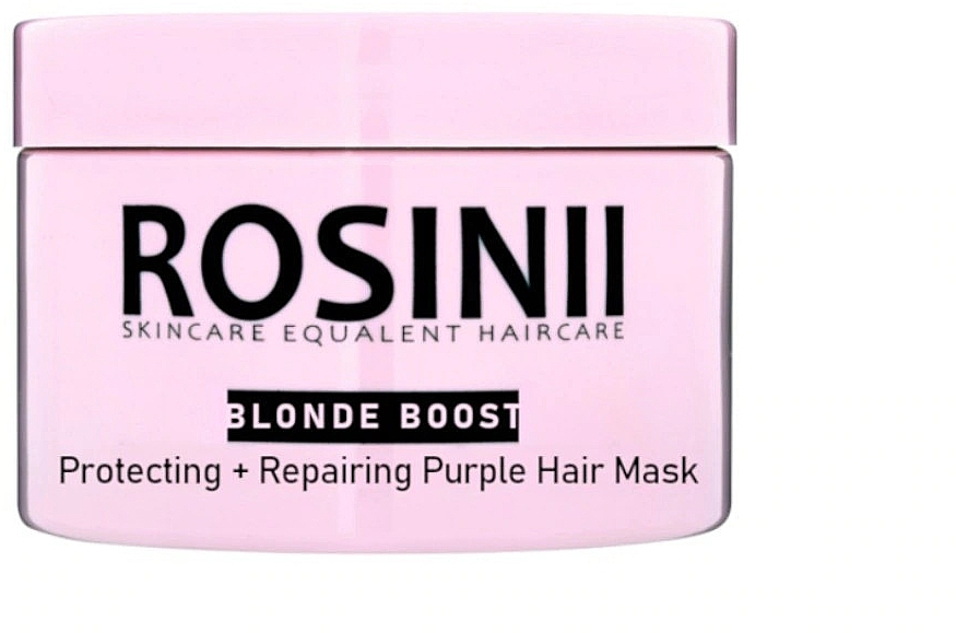 Ochronna fioletowa maska naprawcza do włosów - Rosinii Blonde Boost Protecting + Repairing Purple Hair Mask — Zdjęcie N1