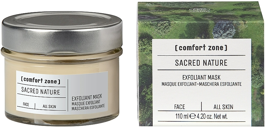 Rozświetlająca maska do twarzy - Comfort Zone Sacred Nature Exfoliant Mask — Zdjęcie N1