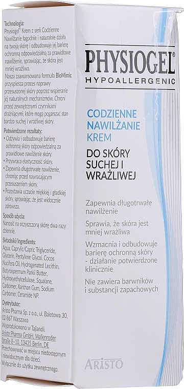 PRZECENA! Krem do skóry suchej i wrażliwej Codzienne Nawilżanie - Physiogel Daily Moisture Therapy Cream * — Zdjęcie N3