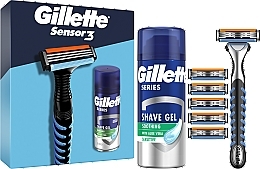 Kup PRZECENA! Zestaw - Gillette Sensor 3 (razor/1pc + foam/75ml + refil/5pcs) *