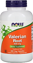 Ekstrakt z korzenia kozłka lekarskiego w kapsułkach - Now Foods Valerian Root Extract 500mg Veg Capsules — Zdjęcie N3