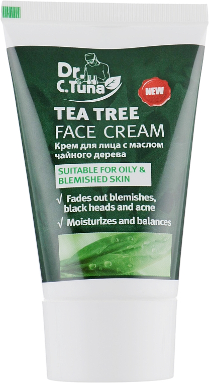 Krem do twarzy z olejkiem z drzewa herbacianego, tuba - Farmasi Dr. C. Tuna Tea Tree Face Cream