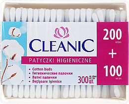 Kup PRZECENA! Patyczki higieniczne, 200 szt. - Cleanic Face Care Cotton Buds *