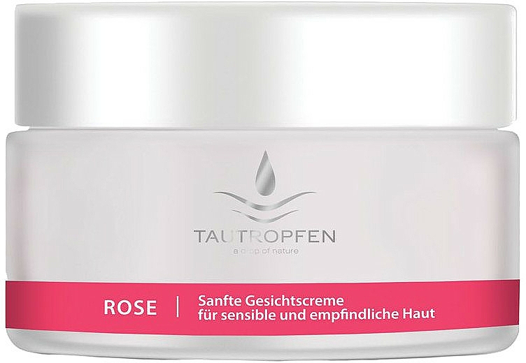 Różany krem łagodzący do twarzy - Tautropfen Rose Gentle Facial Cream — Zdjęcie N1