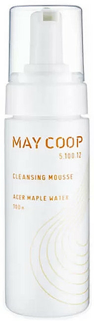 Delikatny mus myjący do twarzy o lekkiej konsystencji - May Coop Cleansing Mousse Acer Maple Water 100% — фото N1