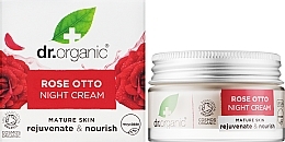 Krem do twarzy na noc Róża - Dr Organic Rose Night Cream — Zdjęcie N2