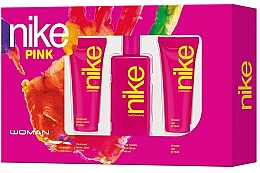 Kup Nike Pink Woman - Zestaw (edt 100 ml + b/milk 75 ml + sh/gel 75 ml)