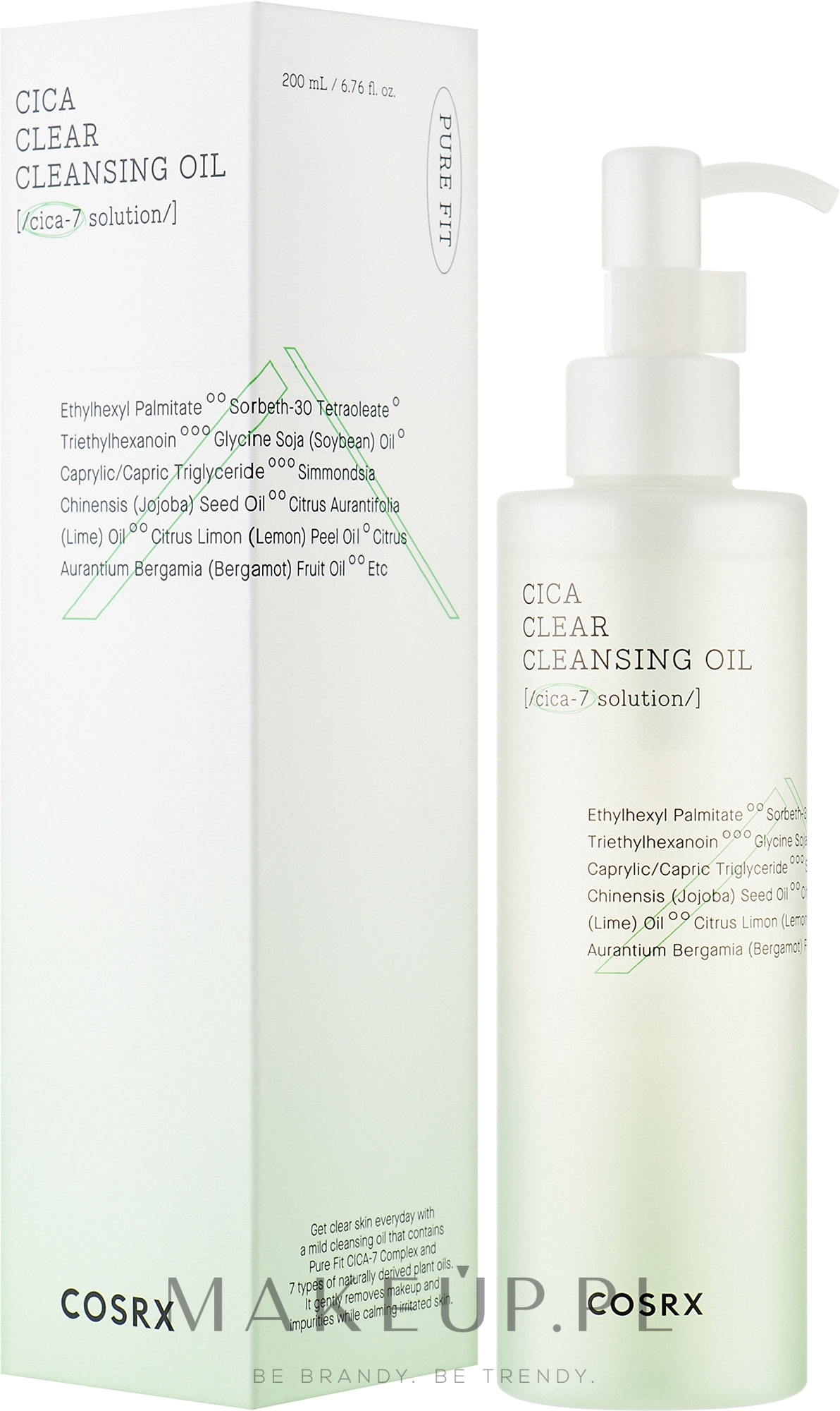 Hydrofilowy olejek do twarzy - Cosrx Pure Fit Cica Clear Cleansing Oil — Zdjęcie 200 ml