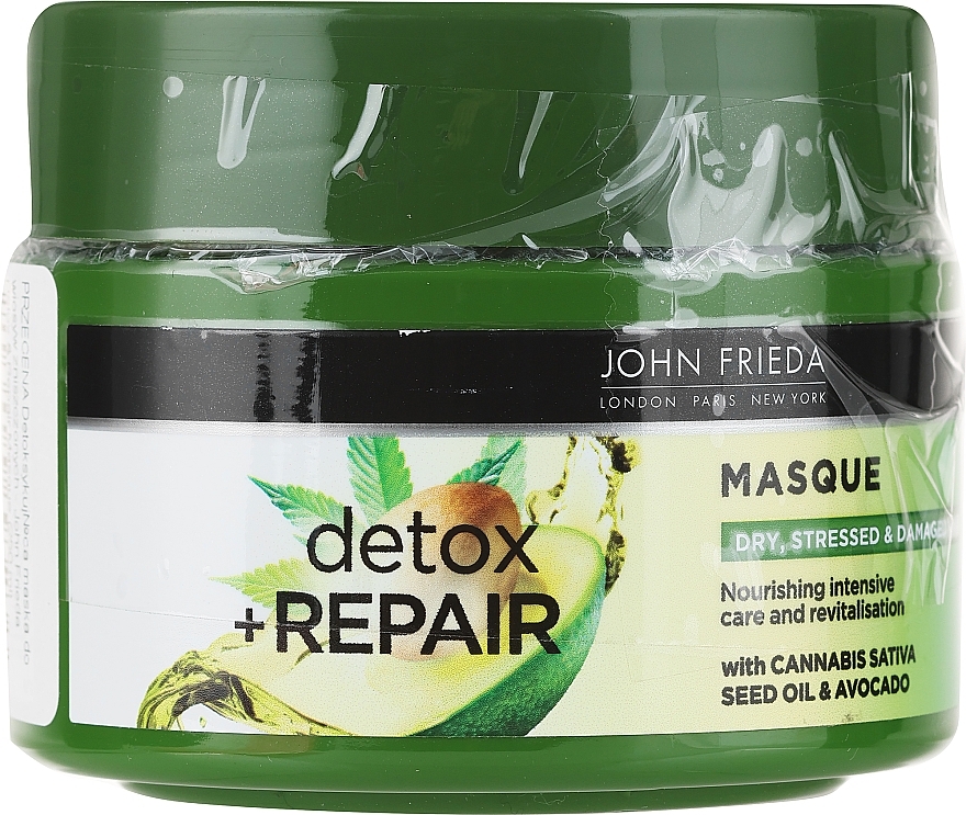 PRZECENA! Detoksykująca maska do włosów zniszczonych - John Frieda Detox & Repair Masque * — Zdjęcie N1