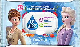 Kup Nawilżane chusteczki spłukiwane 2 w 1 Frozen, 44 szt. - Go Wipes 