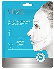 Dwuczęściowa maska w płachcie na twarz i podbródek - Veze (Venzen) Face & Chin Mask Sheet — Zdjęcie N1