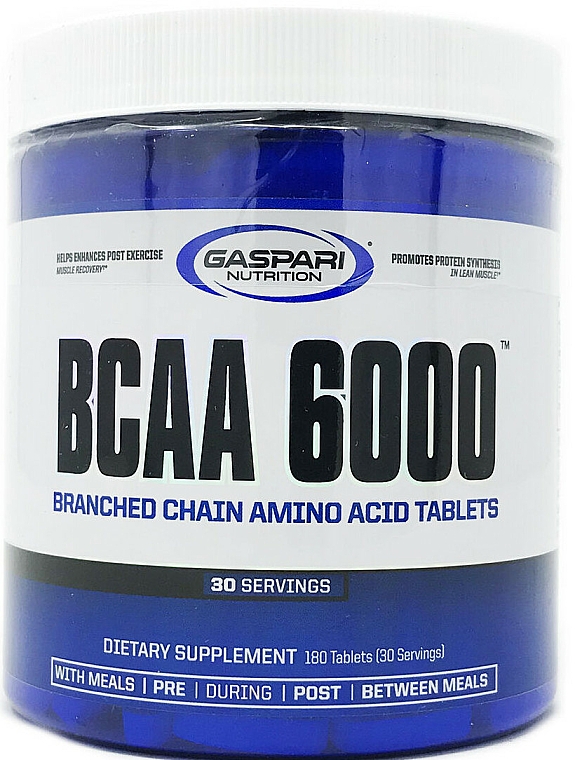 Aminokwasy w tabletkach - Gaspari Nutrition BCAA 6000 — Zdjęcie N1