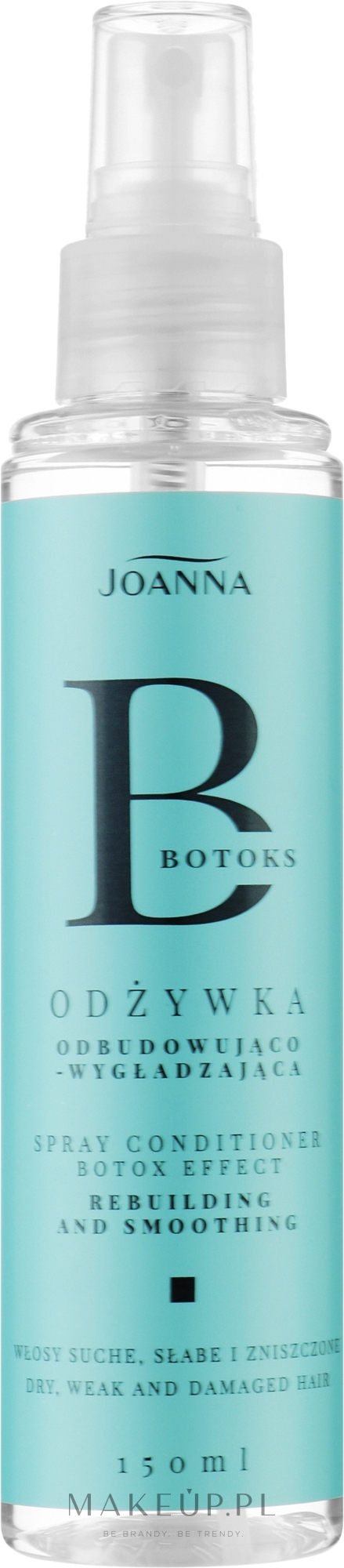 Rewitalizująca i wygładzająca odżywka do włosów Botox - Joanna Botox Hair Spray — Zdjęcie 150 ml