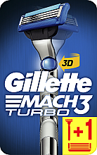 Kup Maszynka do golenia + 2 wymienne wkłady - Gillette Mach 3 Turbo 3D Motion