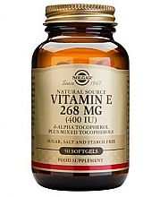 Suplement diety Witamina E 268 mg 400 IU - Solgar Vitamin E 268 mg 400 IU — Zdjęcie N1