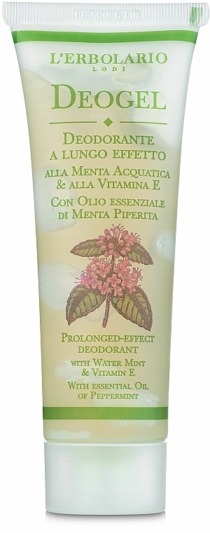 Żel dezodorujący Mięta nadwodna i witamina E - L'Erbolario Deogel Alla Menta Acquatica &Vitamina E — Zdjęcie N2