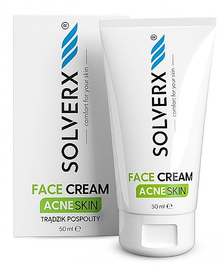 Krem do twarzy - Solverx Acne Skin Face Cream — Zdjęcie N1
