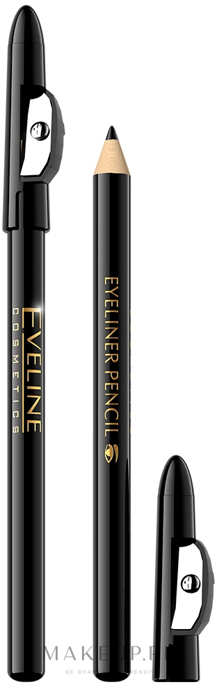 Kredka do oczu - Eveline Cosmetics Eyeliner Pencil  — Zdjęcie Black