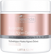 Rozświetlająca maska ​​żelowa z algami do twarzy - Bielenda Professional Lift & Glow Illuminating Algae Gel Mask — Zdjęcie N1