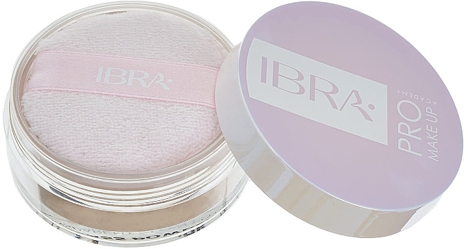Rozjaśniający sypki puder do twarzy - Ibra Glass Powder Transparent Glow Powder — Zdjęcie N2
