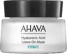 Maseczka do twarzy z kwasem hialuronowym bez spłukiwania - Ahava Hyaluronic Acid Leave On Mask (próbka) — Zdjęcie N1