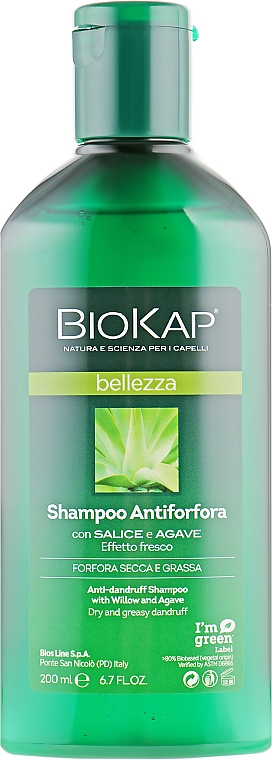 Szampon przeciwłupieżowy do włosów - BiosLine BioKap Anti-Dandruff Shampoo — Zdjęcie N2