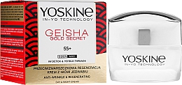 Kup Rewitalizujący krem przeciwzmarszczkowy z nićmi jedwabiu 55+ - Yoskine Geisha Gold Secret Anti-Wrinkle Regeneration Cream