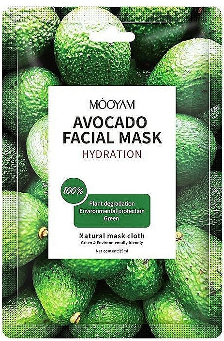 Maska w płachcie z ekstraktem z awokado - Mooyam Avocado Facial Mask — Zdjęcie N1