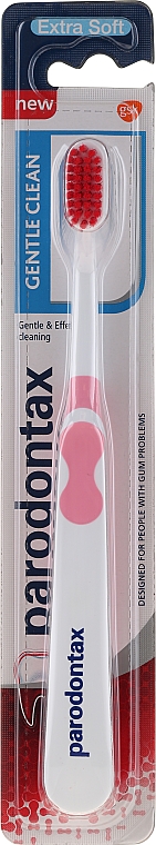 Super miękka szczoteczka do zębów, różowa - Parodontax Gentle Clean Extra Soft — Zdjęcie N1