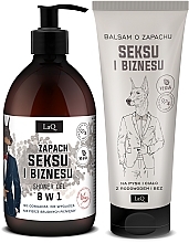 Zestaw - LaQ Doberman Sex & Business (sh/gel/500ml + b/lot/200ml) — Zdjęcie N1