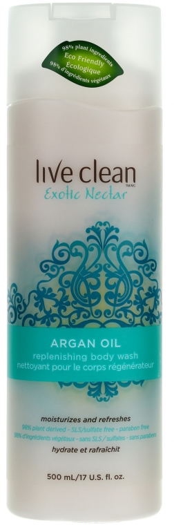 Regenerujący żel pod prysznic - Live Clean Exotic Nectar Argan Oil Replenishing Body Wash