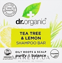 Szampon w kostce Tea Tree & Lemon - Dr. Organic Shampoo Bar — Zdjęcie N1