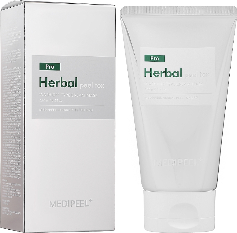 Łagodząca maseczka do twarzy - MEDIPEEL Herbal Peel Tox Wash Off Type Cream Mask — Zdjęcie N1
