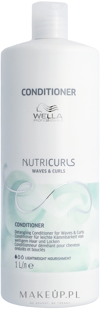Odżywka do włosów kręconych ułatwiająca rozczesywanie - Wella Professionals Nutricurls Lightweight Detangling Conditioner — Zdjęcie 1000 ml