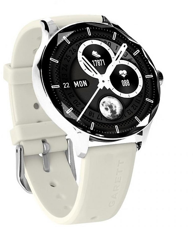 Inteligentny zegarek damski, srebrna stal - Garett Smartwatch Viva — Zdjęcie N6