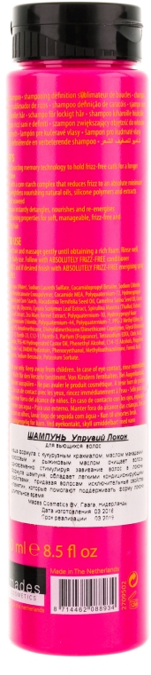 Szampon zapobiegający puszeniu się włosów kręconych - Mades Cosmetics Absolutely Frizz-free Shampoo Curly Whirly — Zdjęcie N2