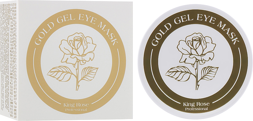 Przeciwstarzeniowe hydrożelowe płatki pod oczy ze złotem - King Rose Gold Gel Eye Mask — Zdjęcie N1