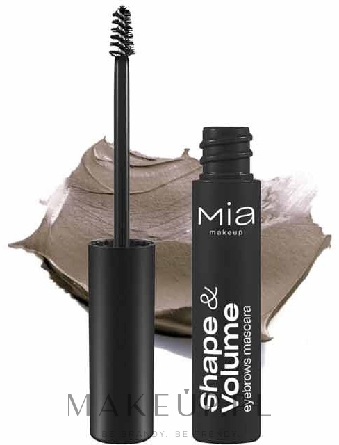 Koloryzujący tusz do brwi - Mia Makeup Shape & Volume Eyebrow Mascara — Zdjęcie 01 - Blonde