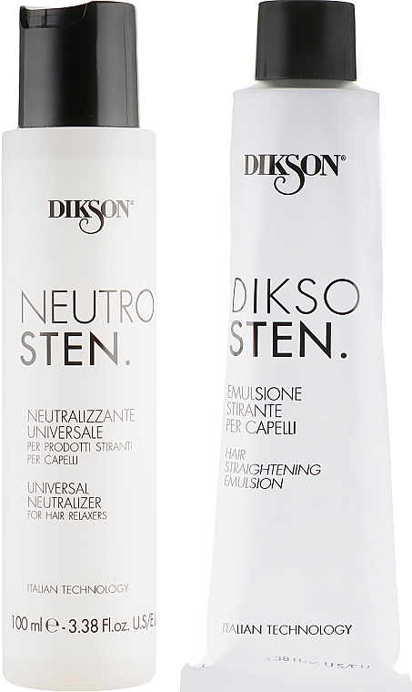 Dwufazowy zabieg prostowania włosów - Dikson Dikso Sten (2x100ml) — Zdjęcie N1