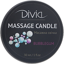Kup Świeca do masażu Guma balonowa - Divia Massage Candle Hand & Body Bubblegum Di1570 (30 ml)