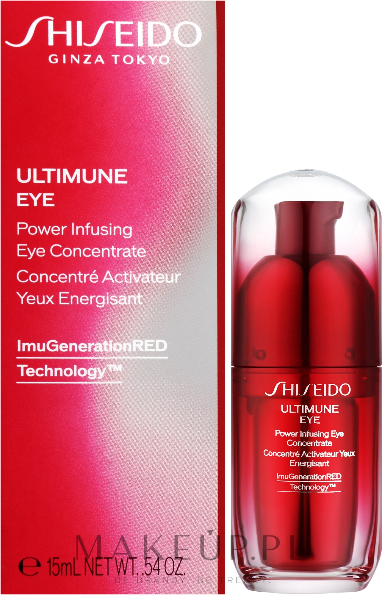 Koncentrat do pielęgnacji skóry wokół oczu - Shiseido Ultimune Eye Power Infusing Eye Concentrate  — Zdjęcie 15 ml