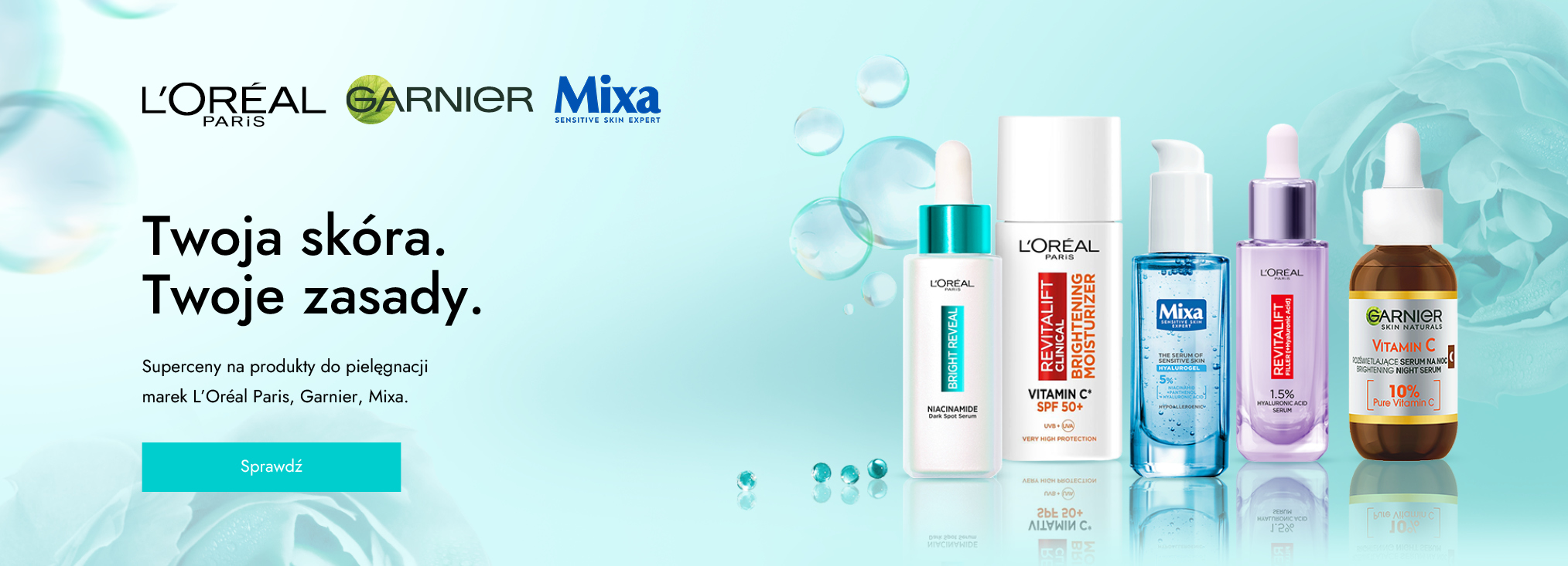 L'Oreal Paris, Garnier, Mixa skincare_face cream