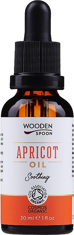 Olej morelowy do twarzy i włosów - Wooden Spoon Apricot Oil — Zdjęcie N1