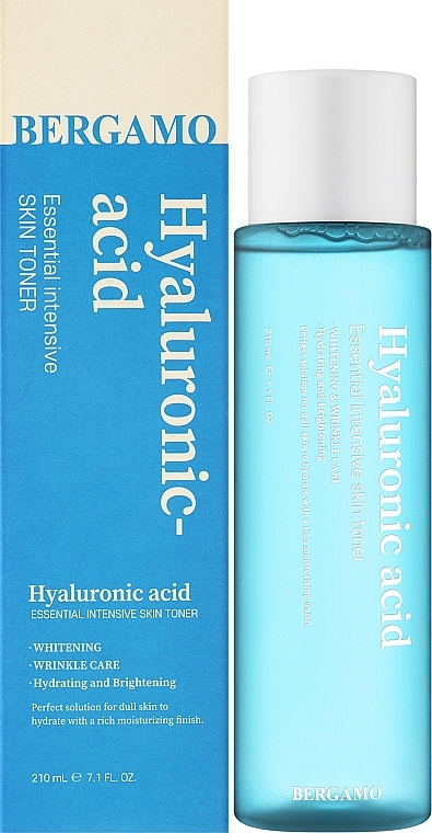 Tonik do twarzy z kwasem hialuronowym - Bergamo Hyaluronic Acid Essential Intensive Skin Toner — Zdjęcie N2
