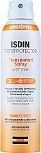Przeciwsłoneczny spray transparentny - Isdin Fotoprotector Transparent Spray Wet Skin SPF 50+ — Zdjęcie N1