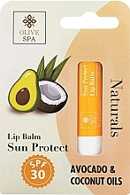 Balsam do ust o zapachu wanilii - Olive Spa Naturals Sun Protect Lip Balm — Zdjęcie N1