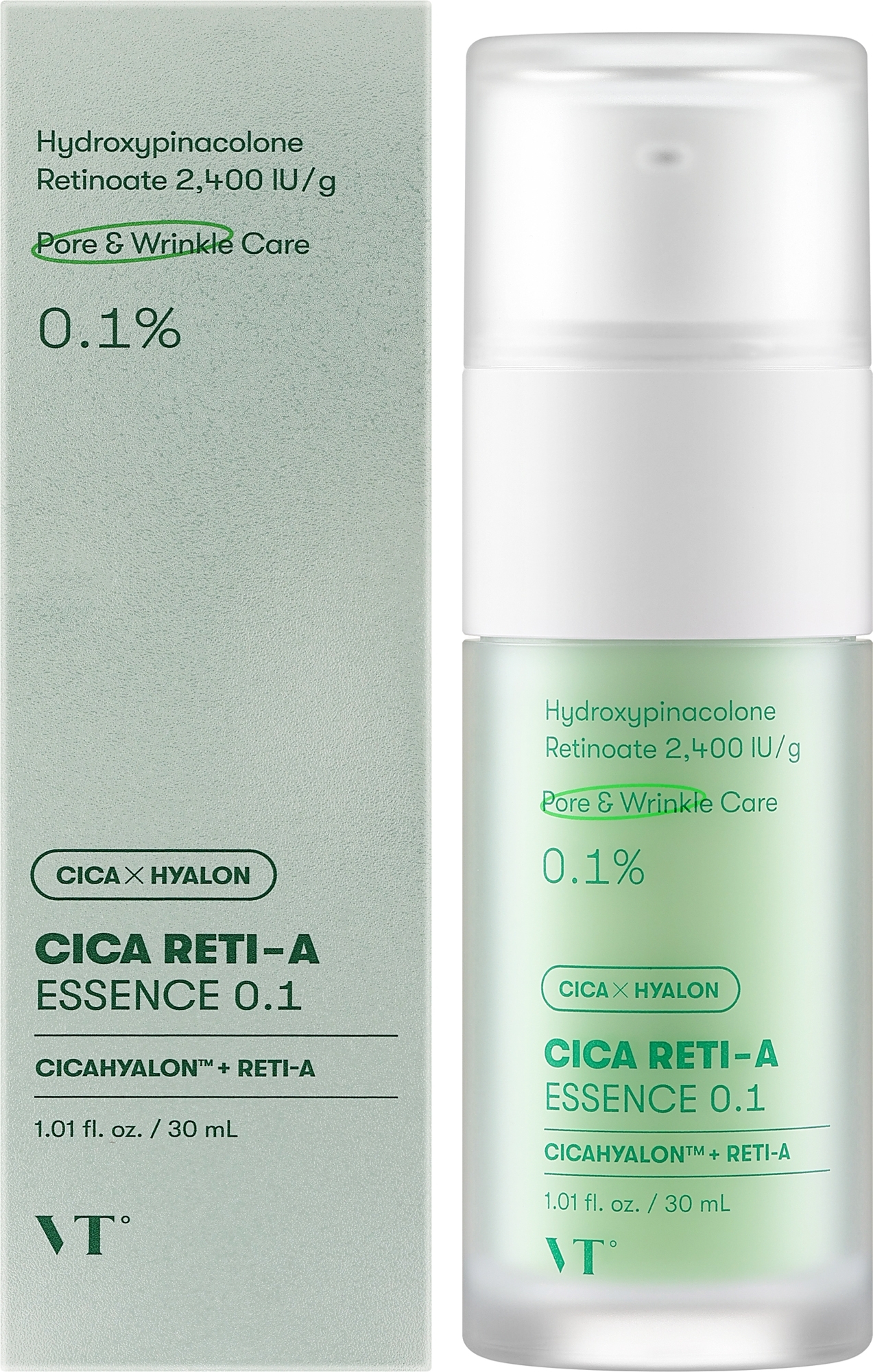 Esencja do twarzy z retinolem - VT Cosmetics Cica Reti-A Essence 0.1 — Zdjęcie 30 ml